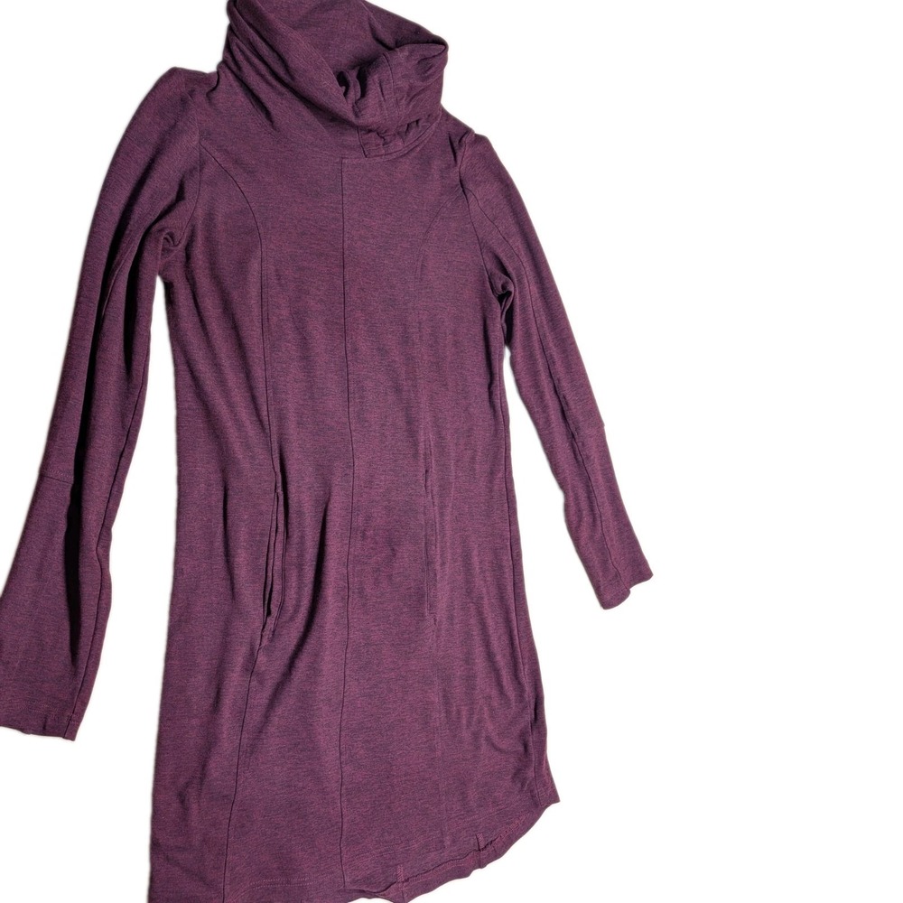 Maurices Women's Sweatshirt Size S Cowl Neck Maroon Pockets Cotton Blend Comfy